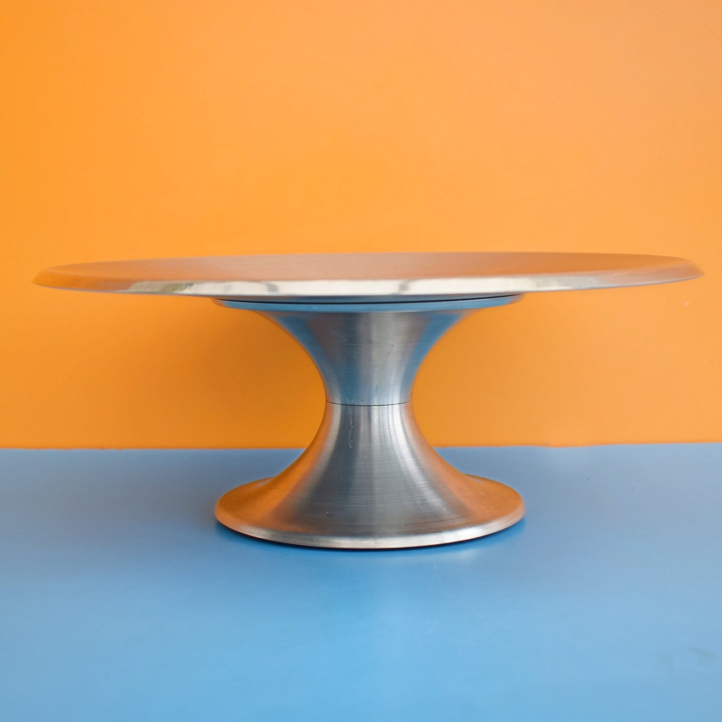 Vintage 1960s Stainless Steel Cake Stand- Chichester by Pineapple Retro