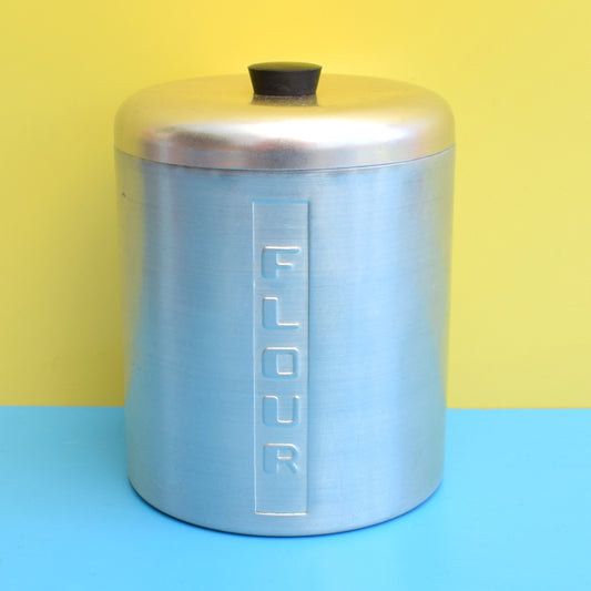 Vintage 1950s Aluminium Flour Canister - Steelmasters - Italy by Pineapple Retro