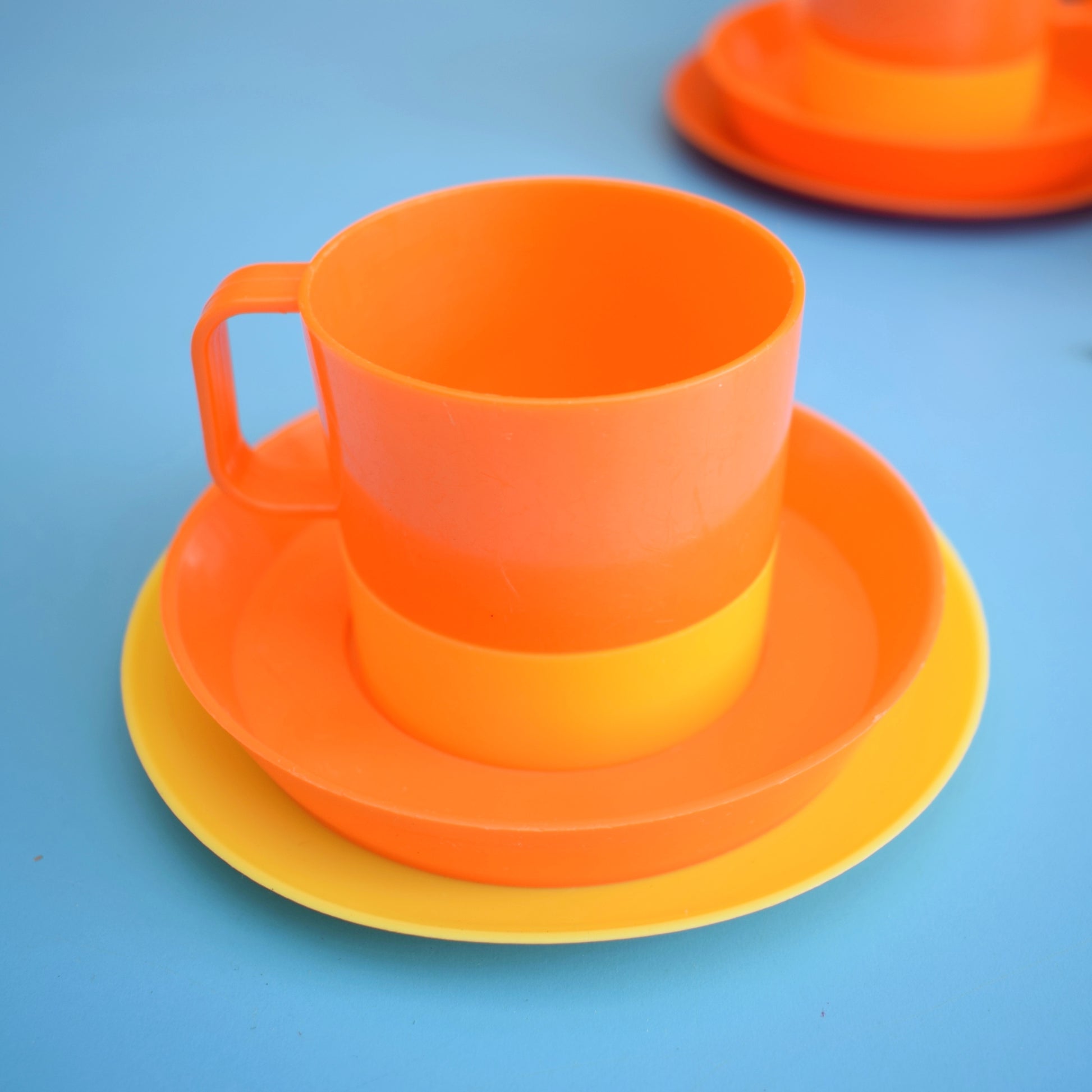 Vintage 1970s Plastic Dolls Tea Set - Swedish by Pineapple Retro