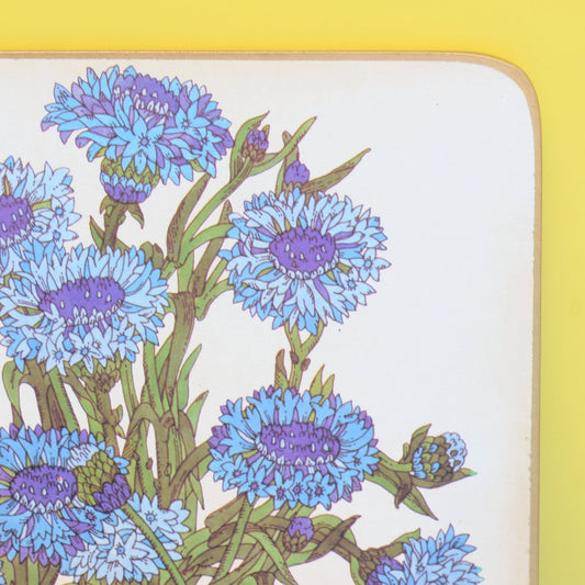 Vintage 1970s Cameo Placemat Set of 6 - Flowers
