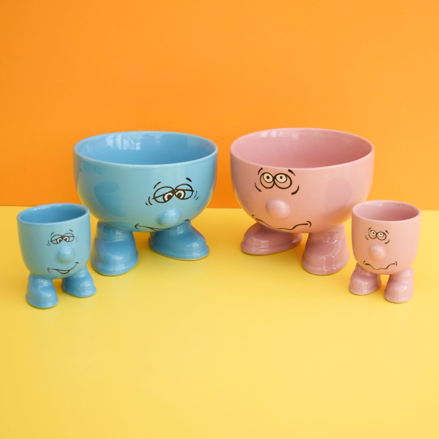 Vintage 1990s Walking Ware Breakfast Sets