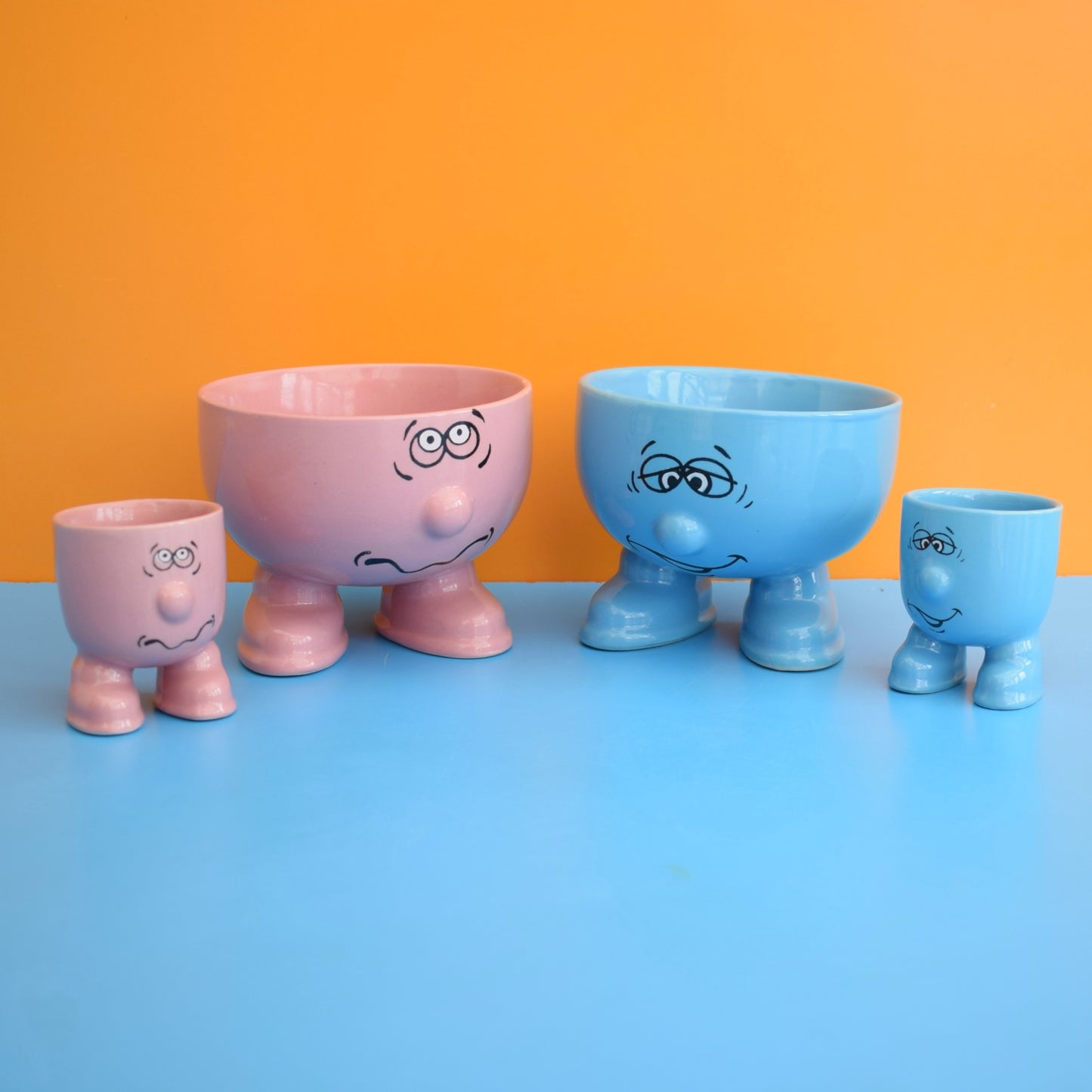 Vintage 1990s Walking Ware Breakfast Sets