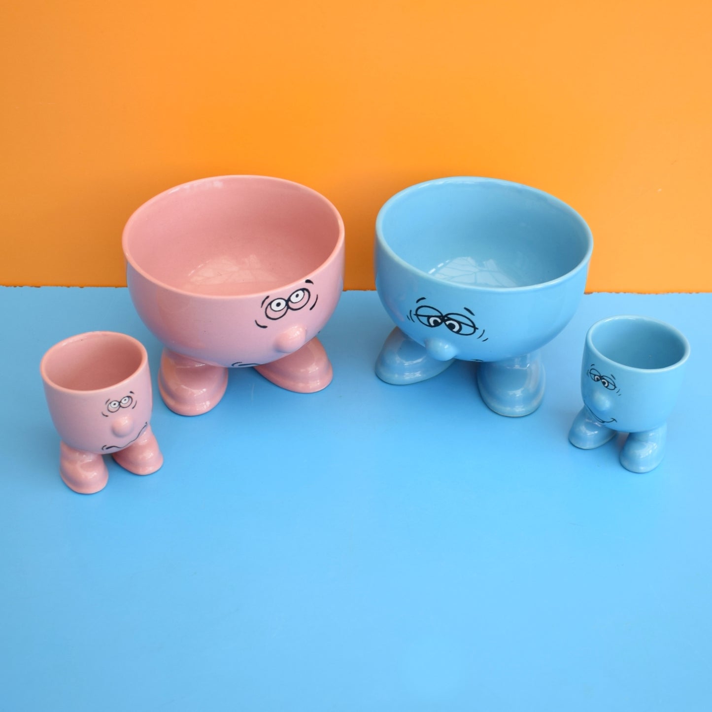 Vintage 1990s Walking Ware Breakfast Sets