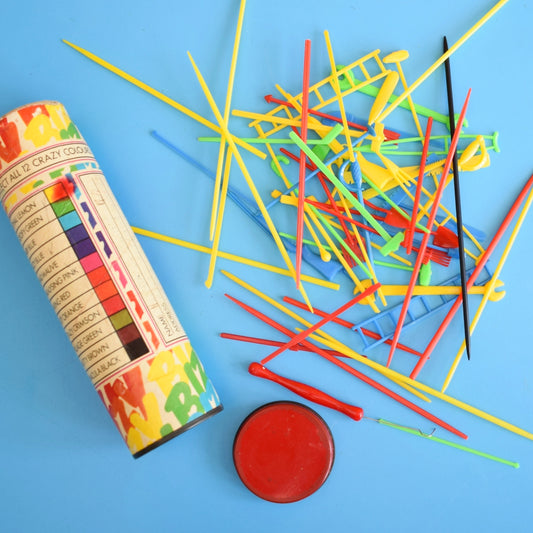 Vintage 1960s Plastic Jack Straws Game by Pineapple Retro