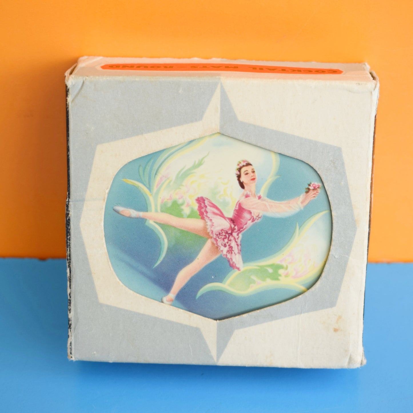 Vintage 1960s Metal Ballet Coasters Boxed