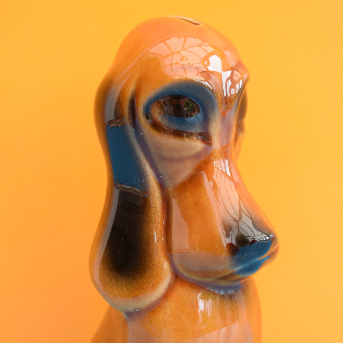 Vintage 1970s Dog Money Box - Brown by Vintage