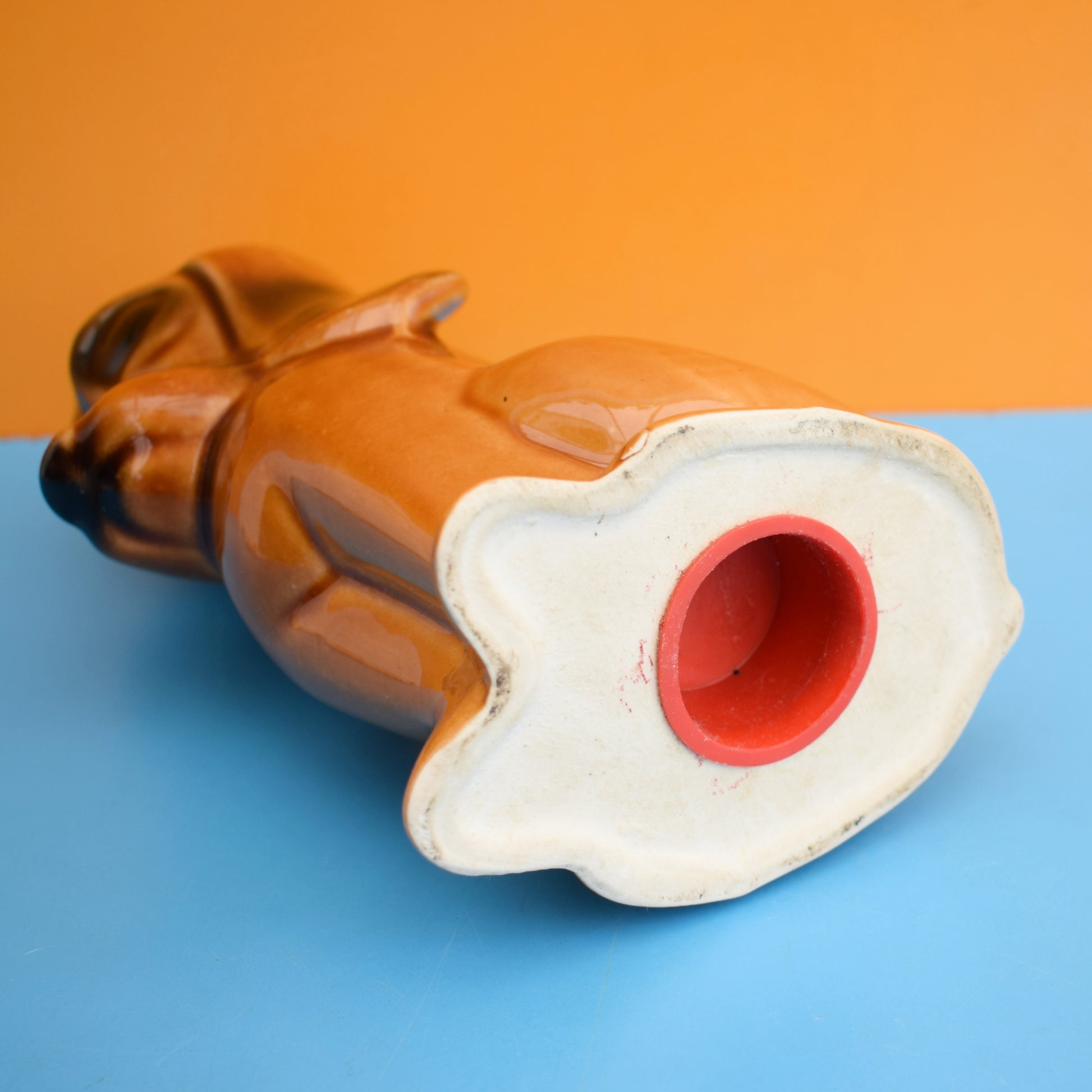 Vintage 1970s Dog Money Box - Brown by Vintage