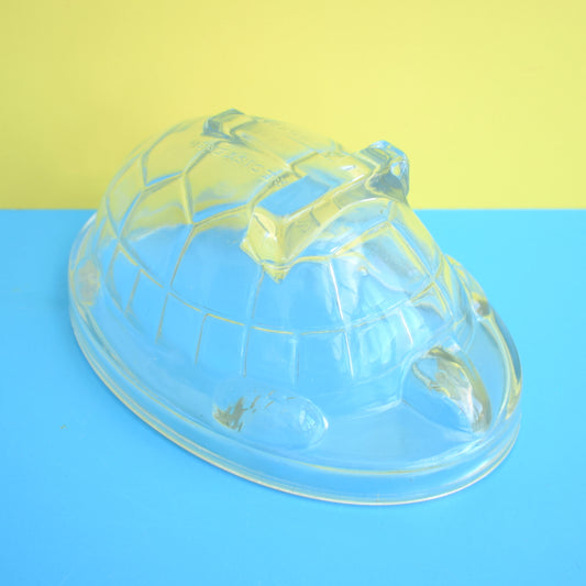 Vintage 1930s Glass Jelly Mould - Tortoise by Pineapple Retro