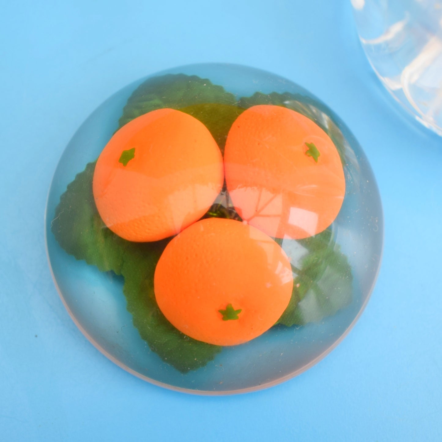 Vintage 1990s Plastic Jam Pot - Orange