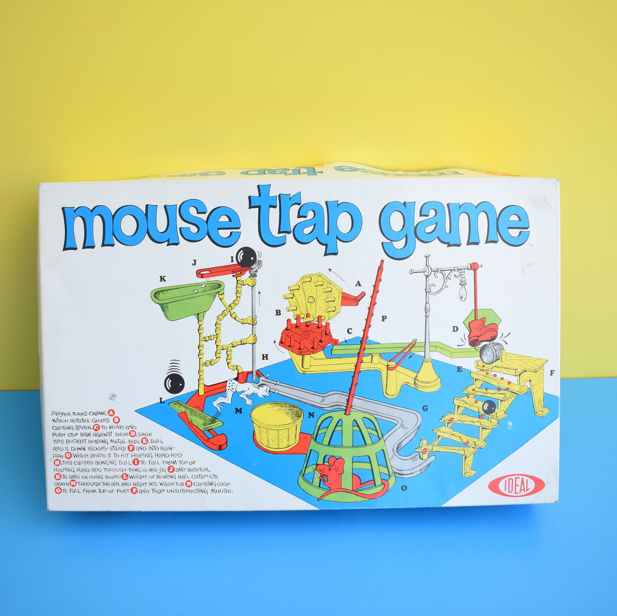 Vintage 1970s Mouse Trap Game - Great Graphics