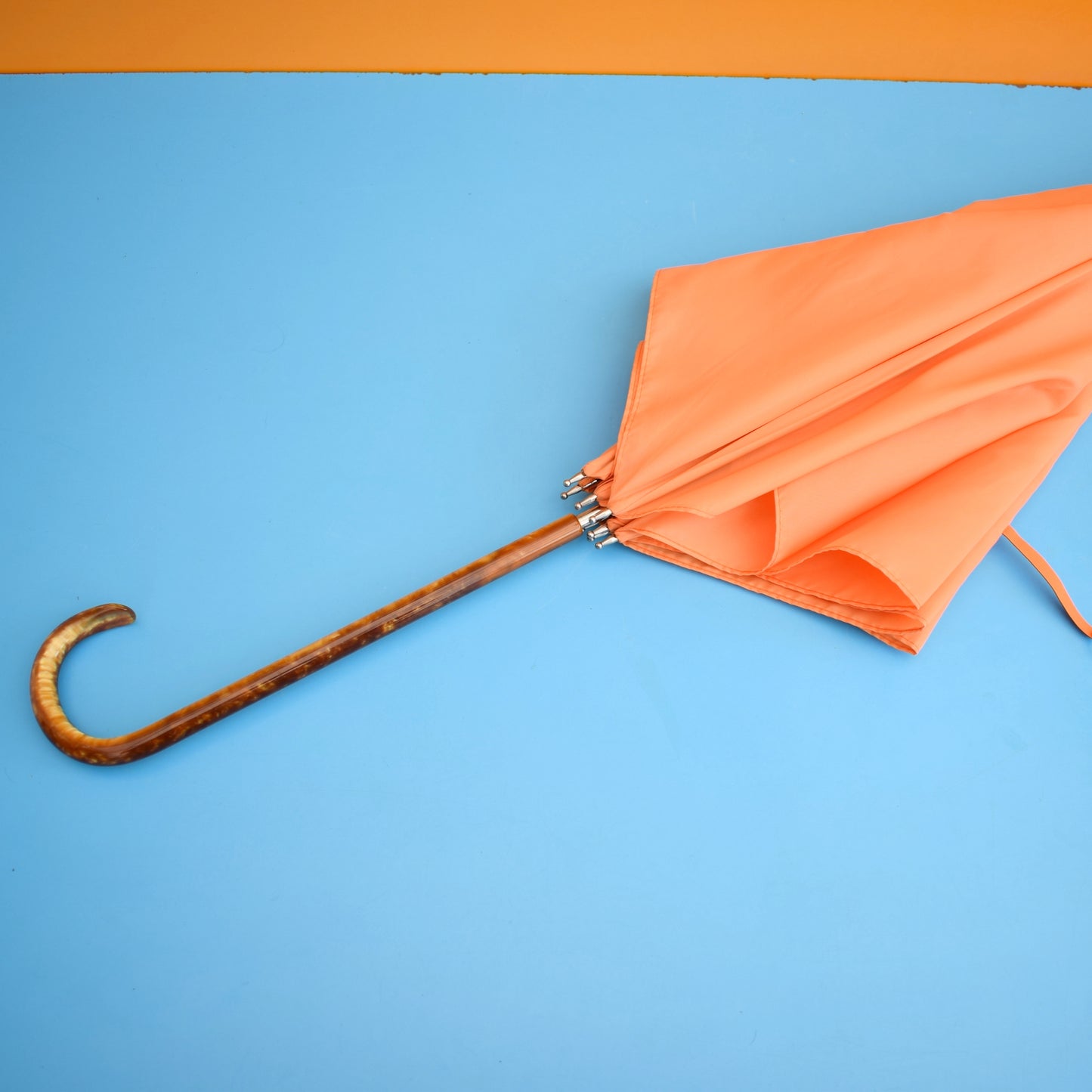 Vintage 1960s Umbrella / Parasol - Orange