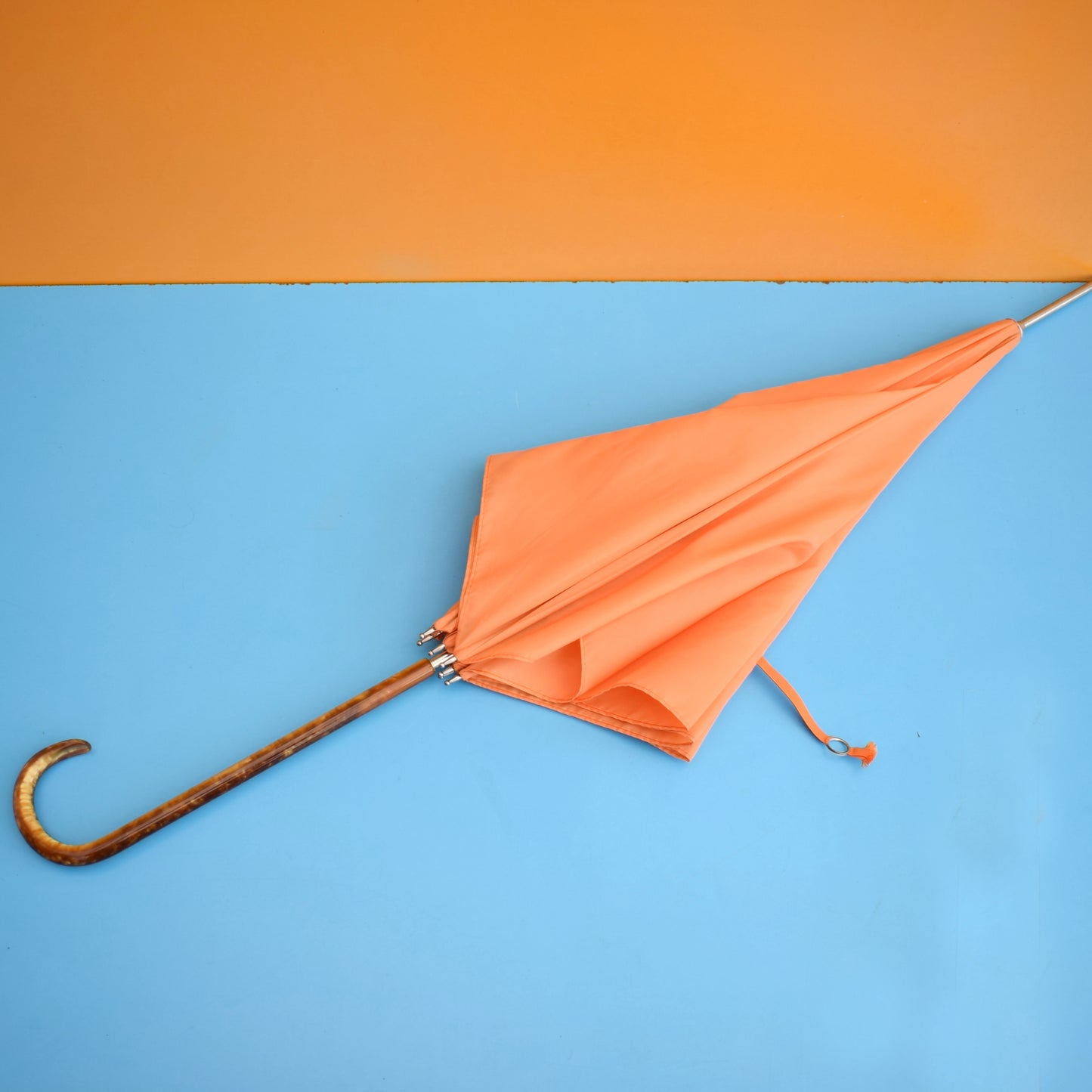 Vintage 1960s Umbrella / Parasol - Orange