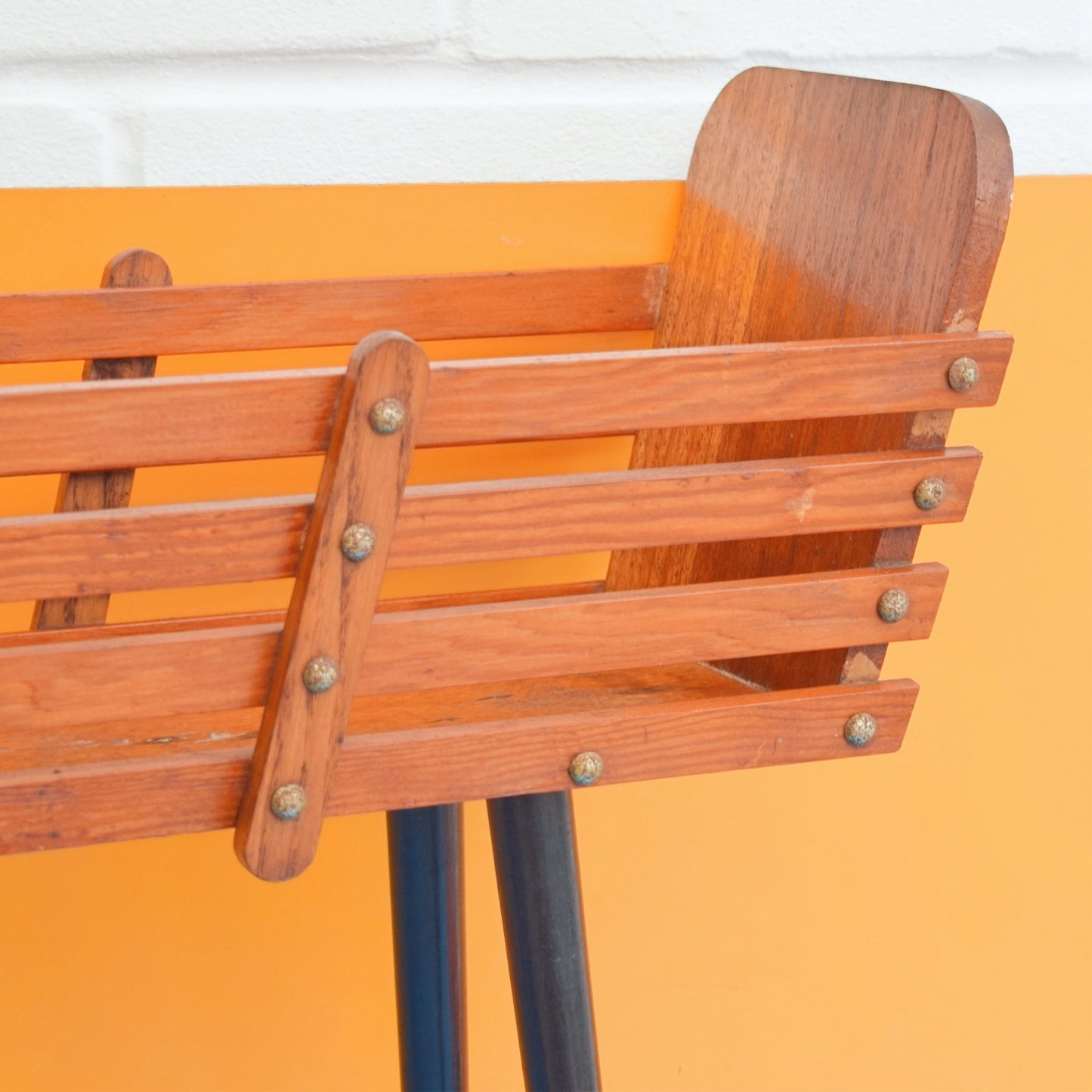 Vintage 1950s Long Teak Planter - Screw In Legs by Pineapple Retro