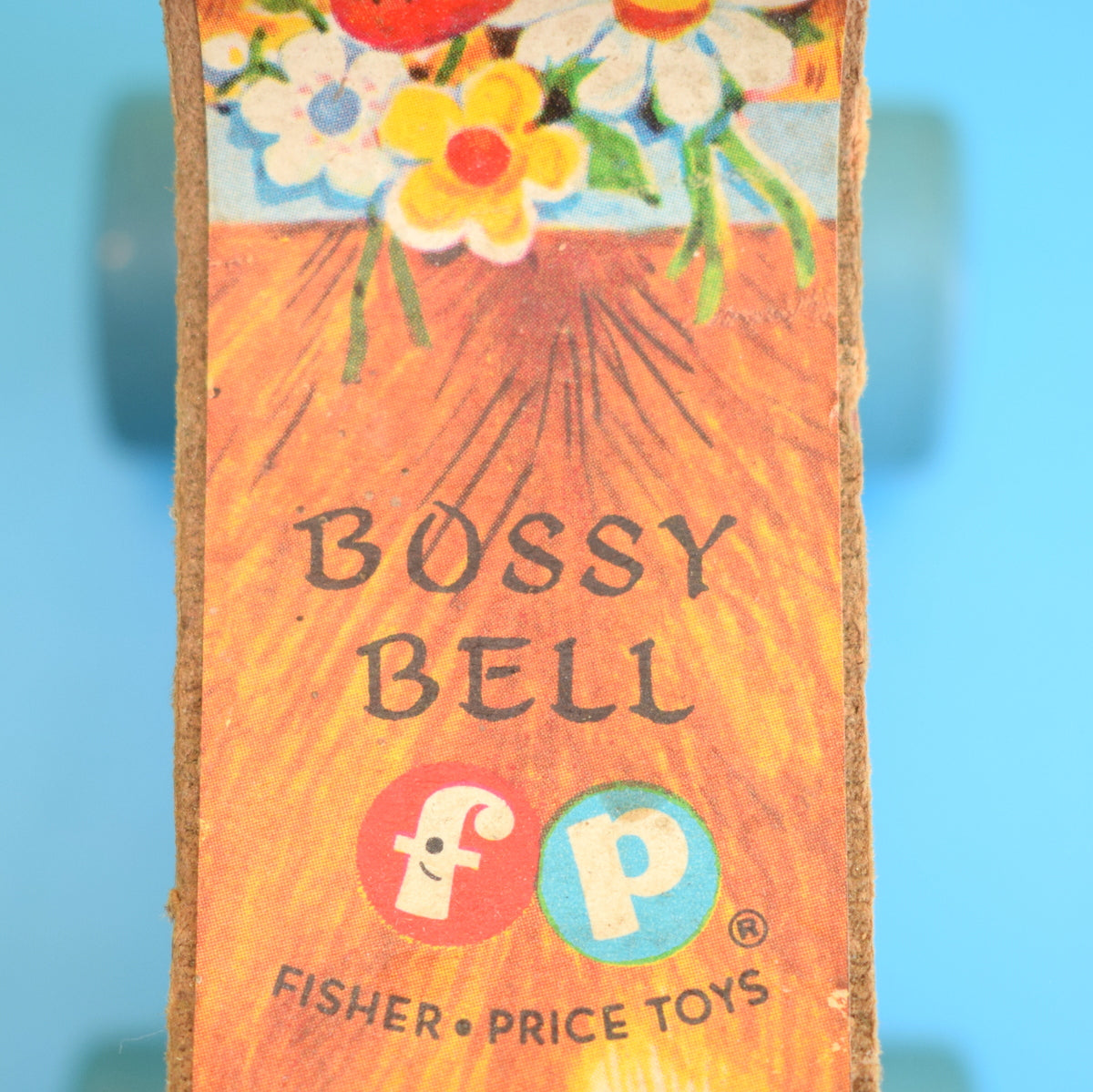 Vintage 1950s Fisher Price - Bossy Bell Cow - Classic Toy - Wooden - USA