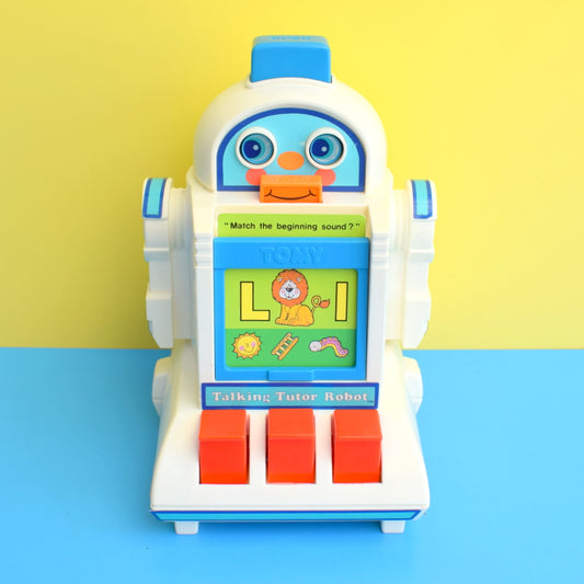 Vintage 1980s Talking Tutor Robot - Boxed by Pineapple Retro
