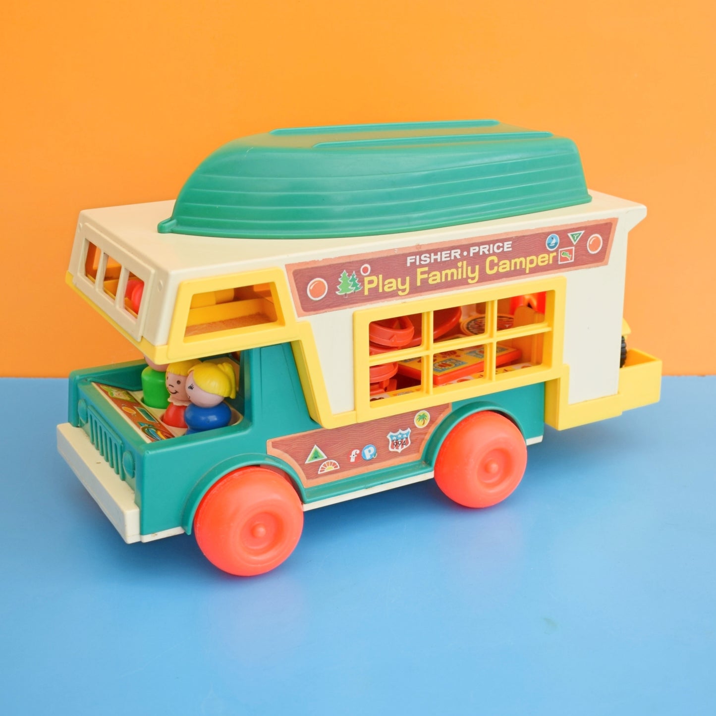 Vintage 1980s Fisher Price - Play Family Camper .