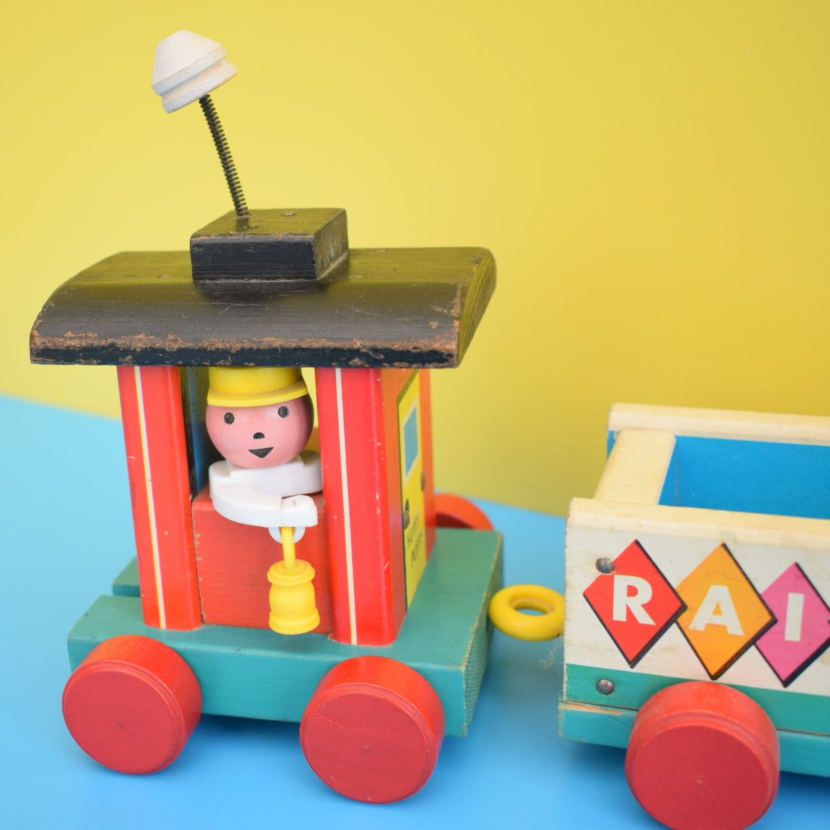 Vintage 1960s Fisher Price - Huffy Puffy Train - Wooden