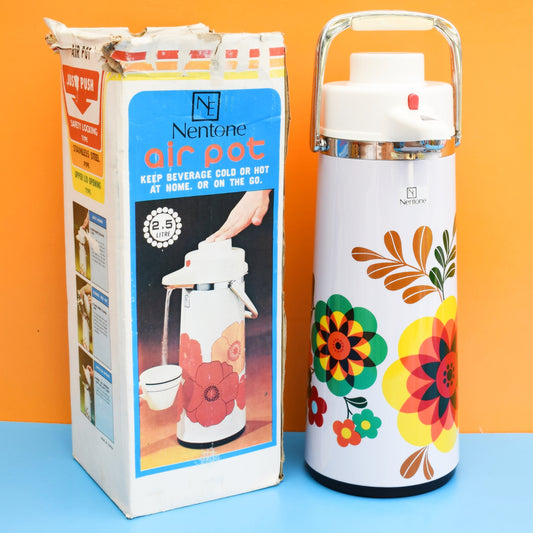 Vintage 1970s Air Pump Flask - Boxed by Pineapple Retro