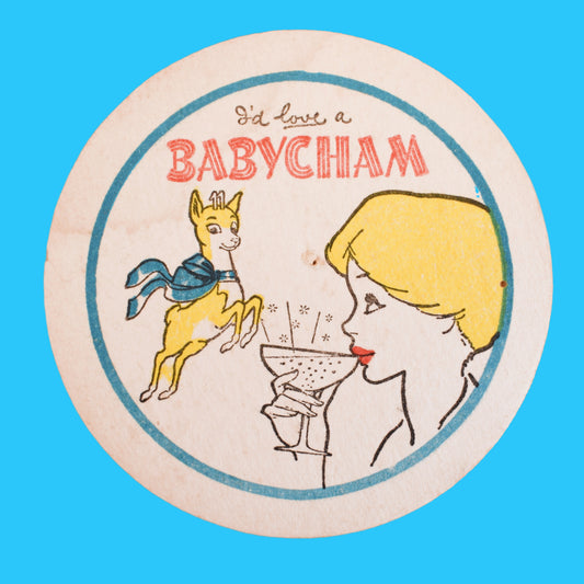 Vintage 1960s Babycham Beer Mats / Drinks Mats / Coasters