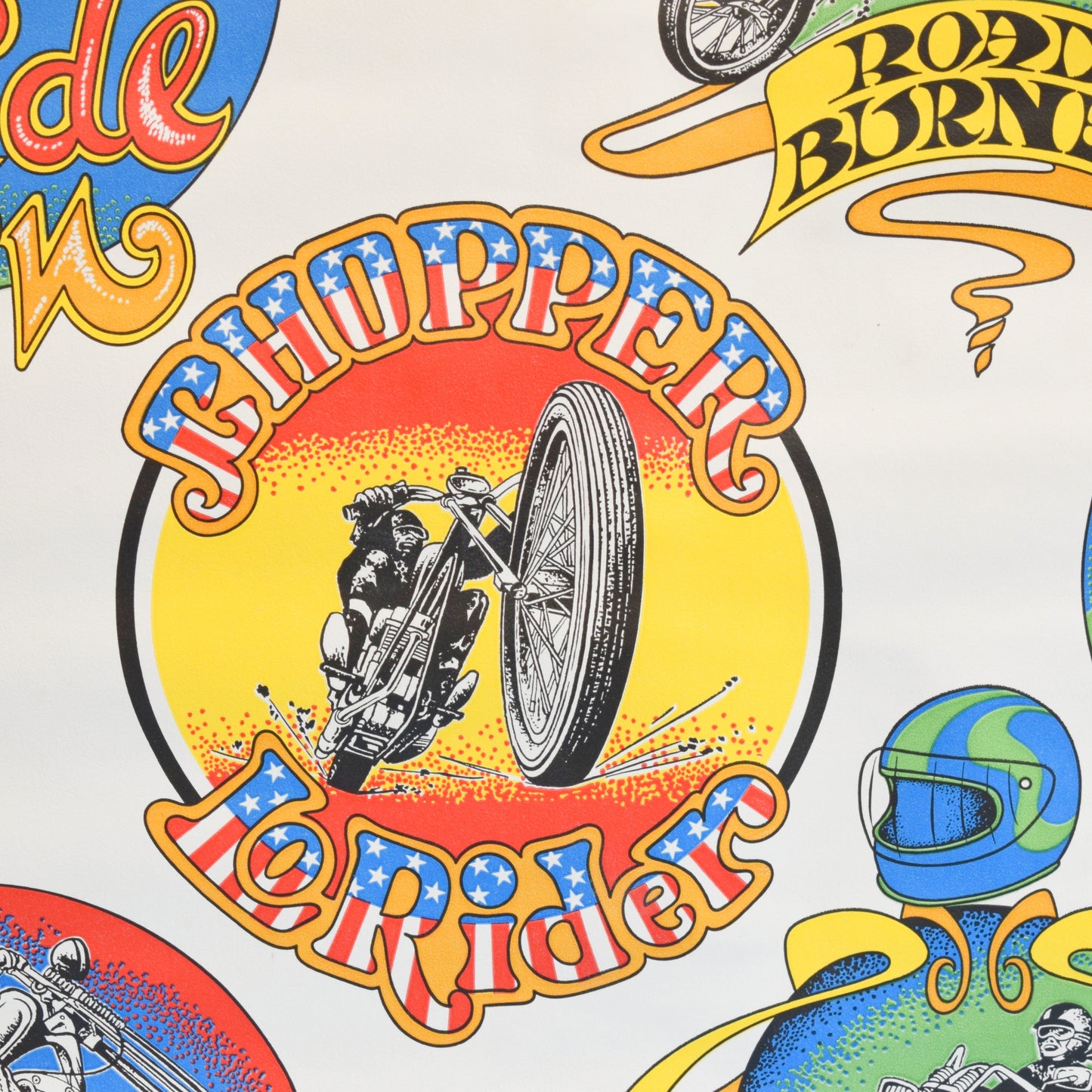 Vintage 1970s Wallpaper - Chopper Bike