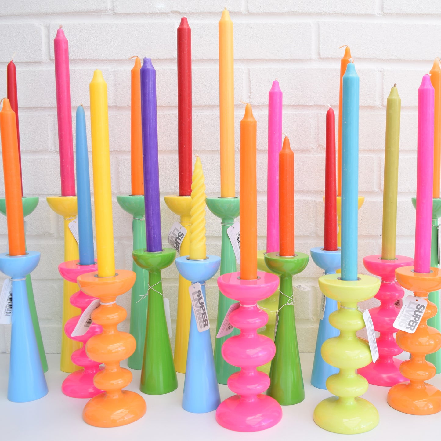 Retro Candlestick Danish by Superliving - Cosmos high, Jade Green