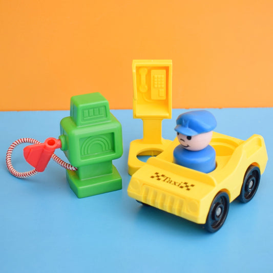 Vintage 1970s Fisher Price Taxi / Bits