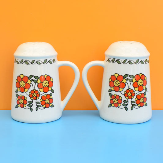 Vintage 1960s Taunton Vale Sifter - Flower Power - Orange by Vintage