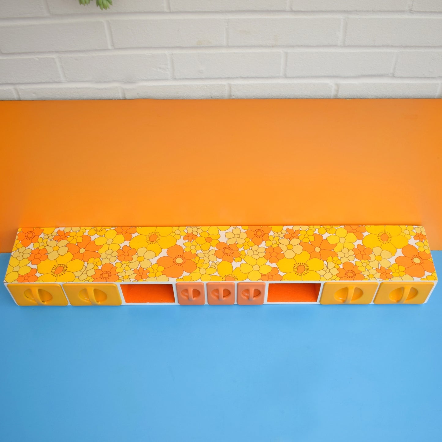 Vintage 1970s Scoop Drawer Unit - Flower Power .