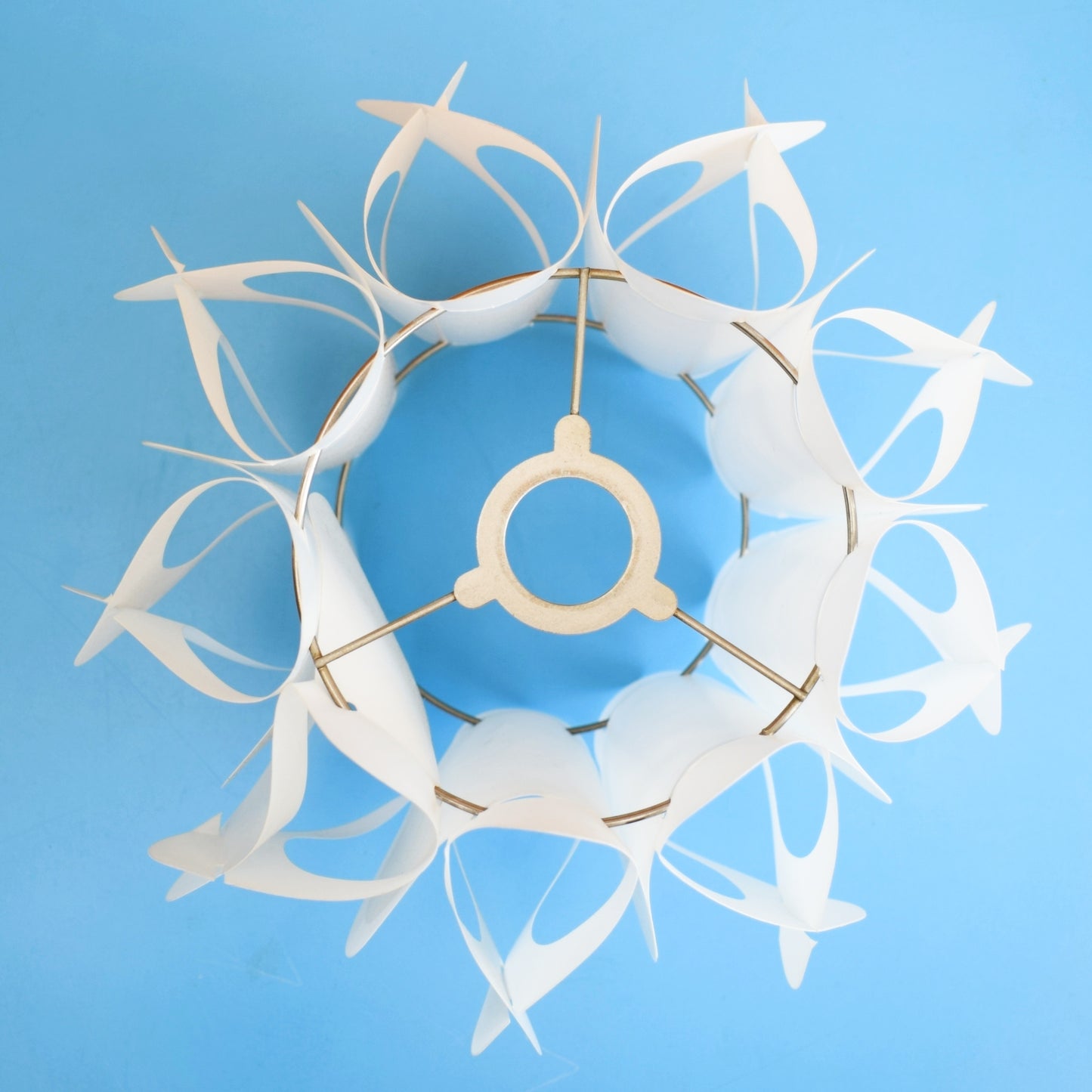 Vintage 1970s Light Fitting / Shade - White