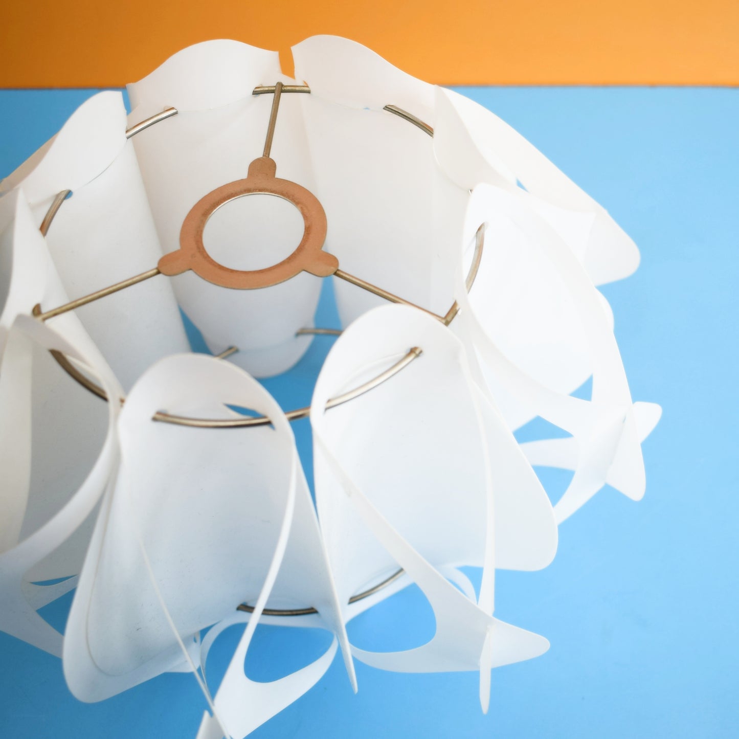 Vintage 1970s Light Fitting / Shade - White