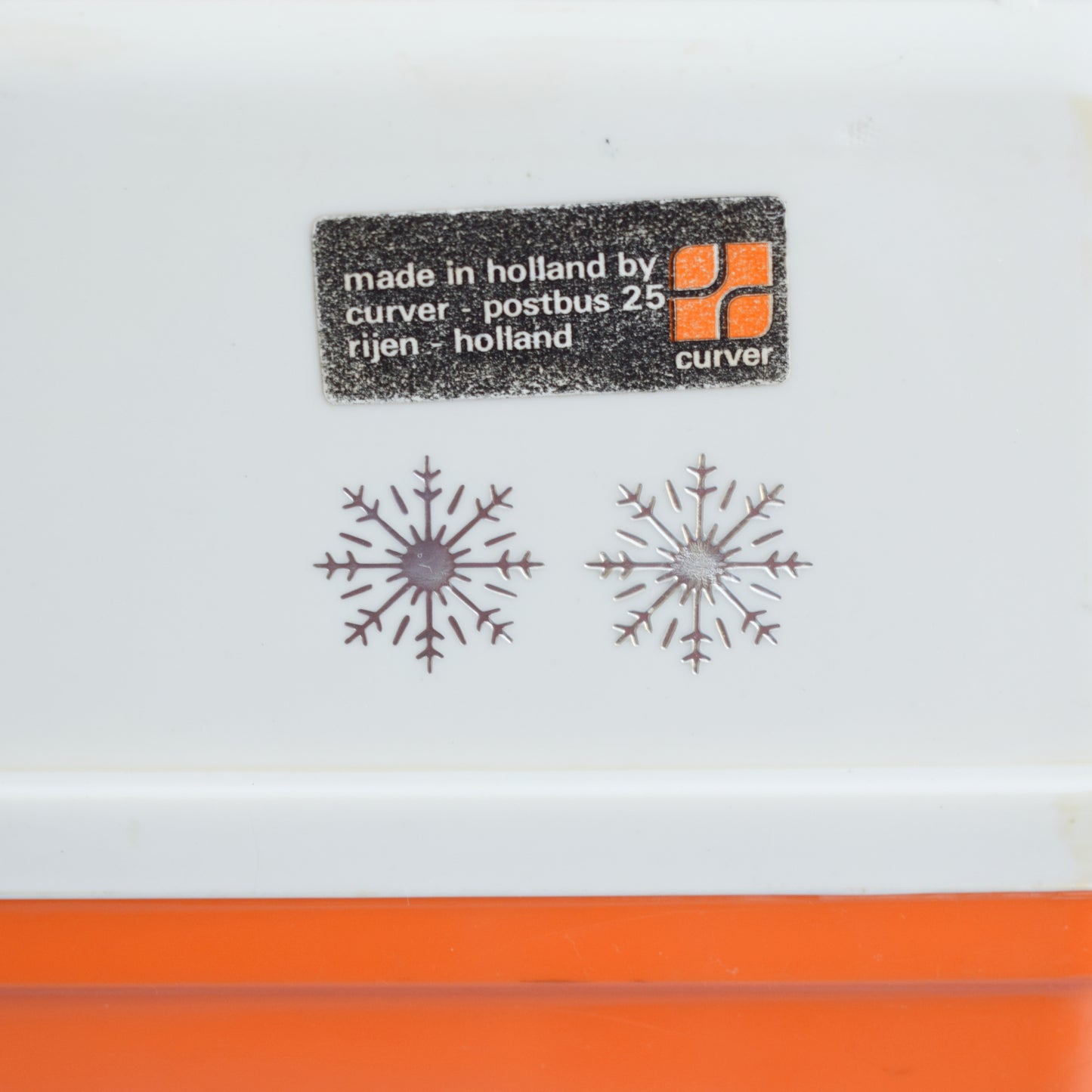 Vintage 1970s Cool boxes - Dutch- Orange by Vintage