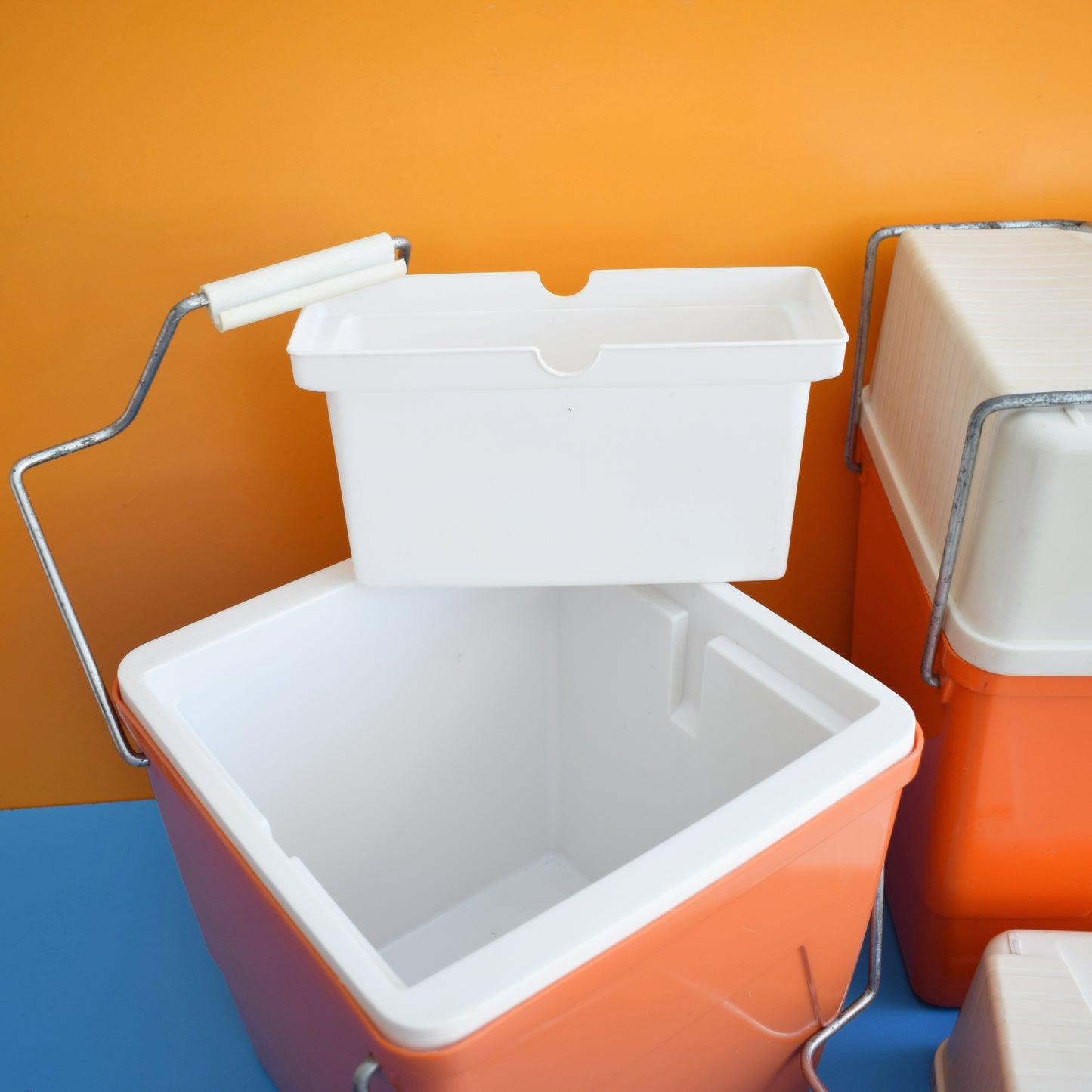 Vintage 1970s Cool boxes - Dutch- Orange by Vintage