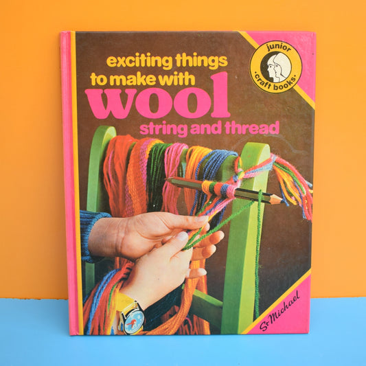 Vintage 1970s Craft With Wool Book by Pineapple Retro