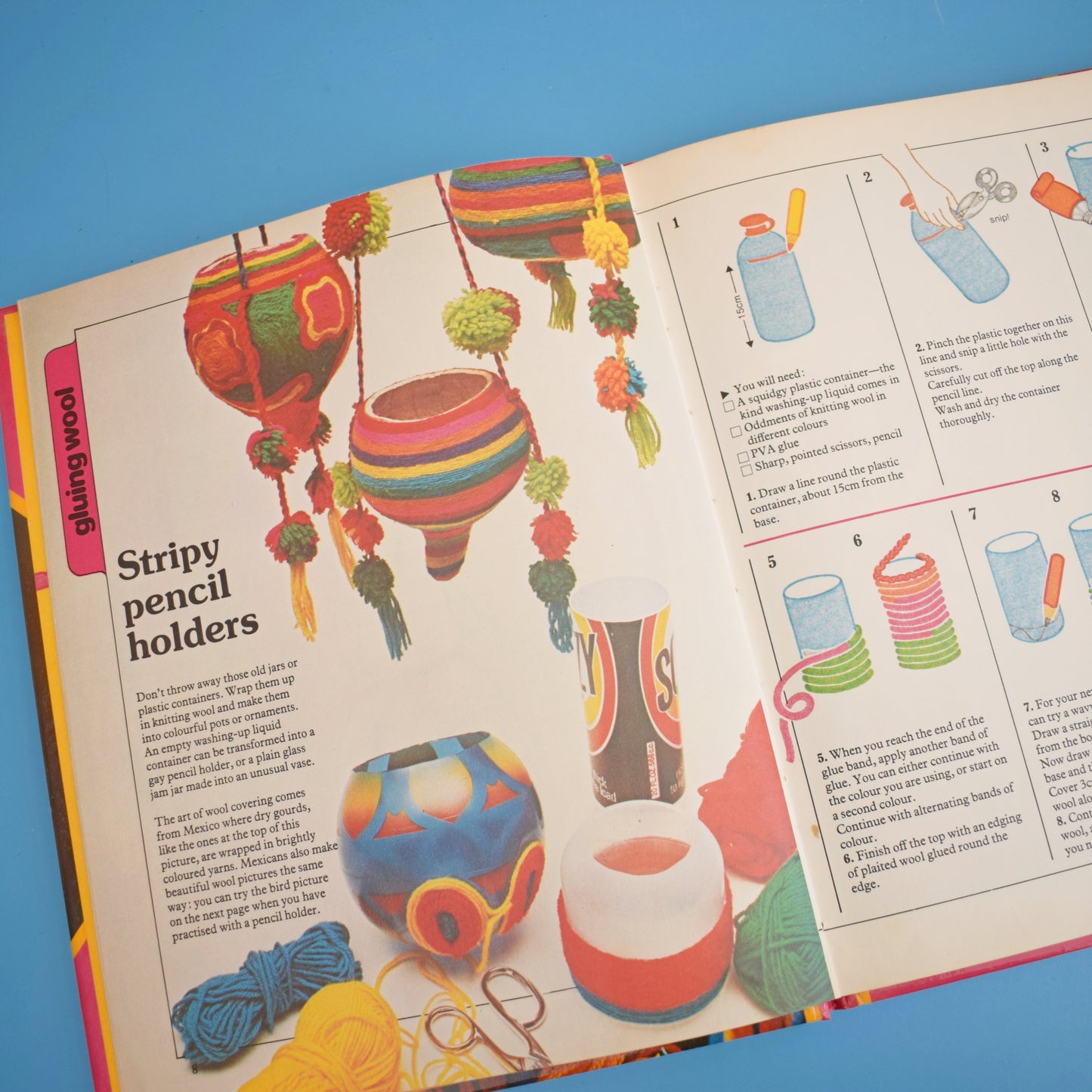 Vintage 1970s Craft With Wool Book