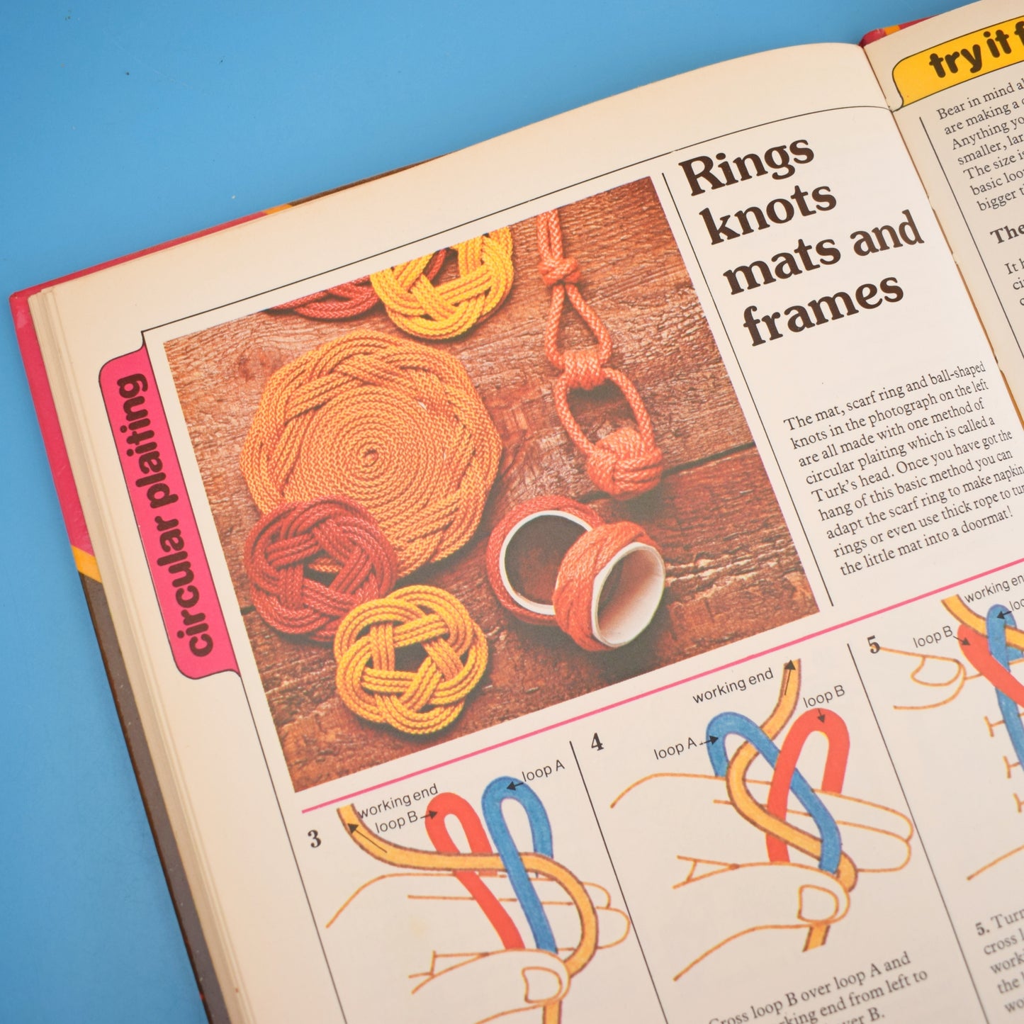 Vintage 1970s Craft With Wool Book