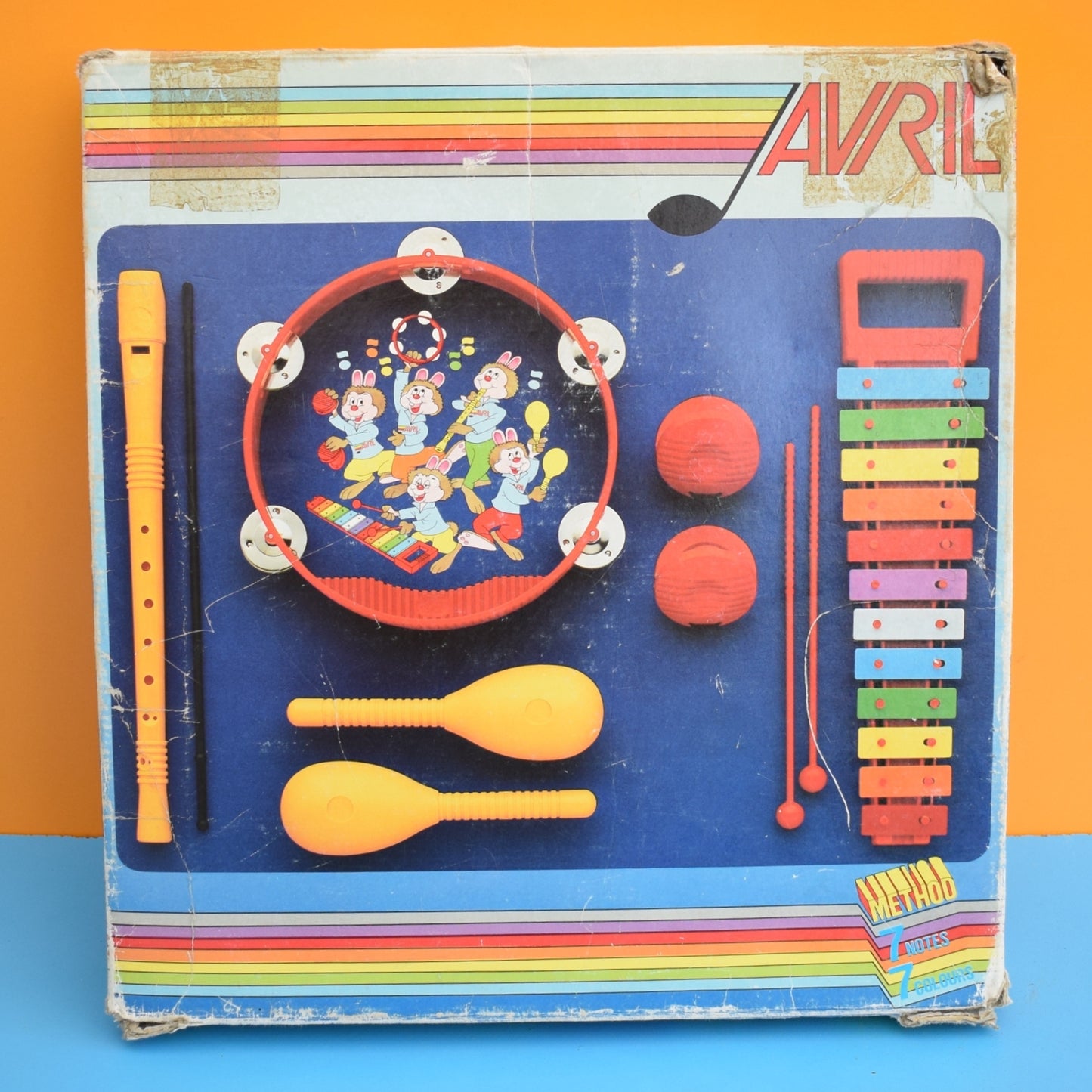 Vintage 1970s Colourful Music Set - Boxed