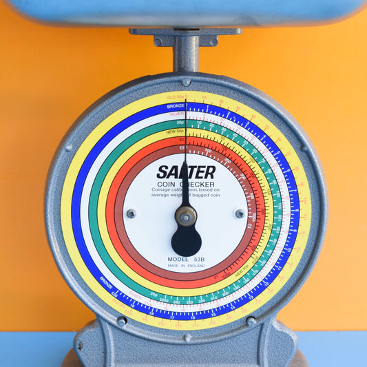 Vintage 1990s Salter Bank Coin Scales by Vintage