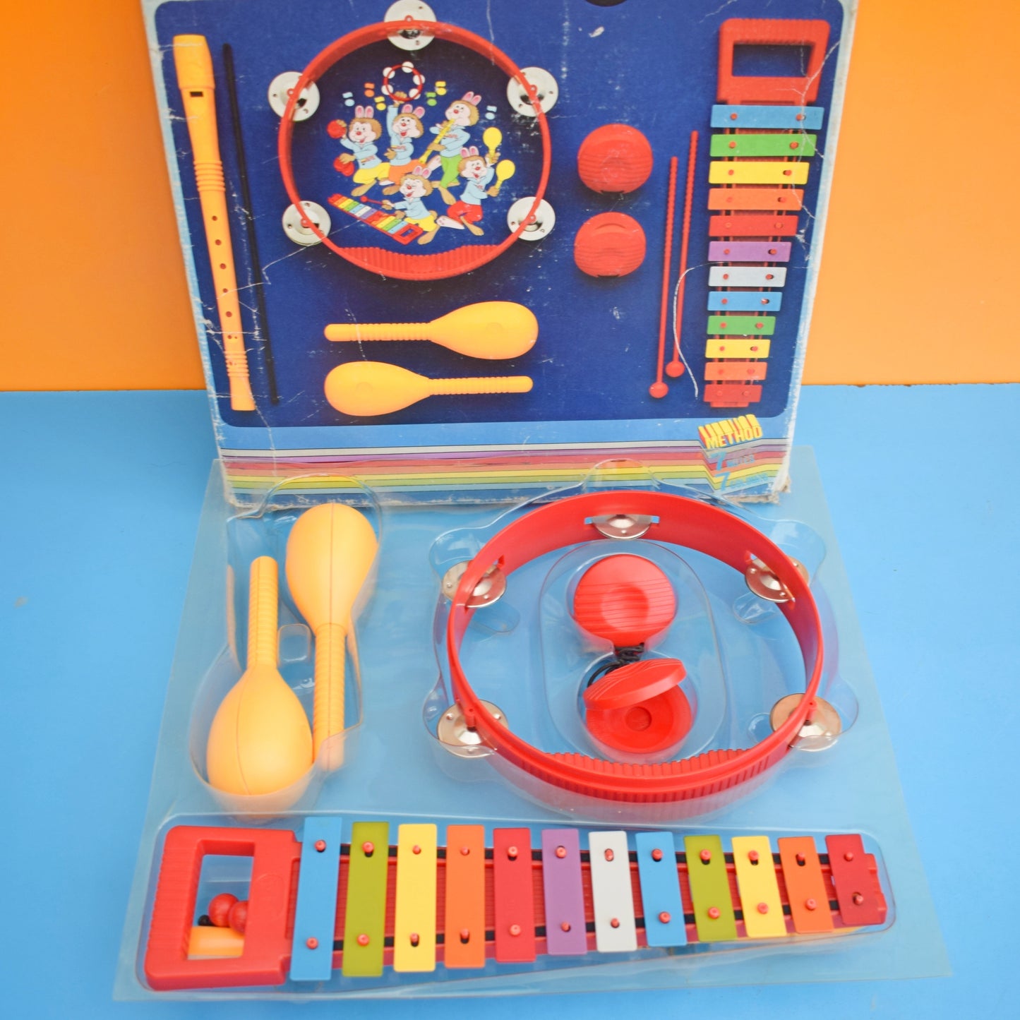 Vintage 1970s Colourful Music Set - Boxed