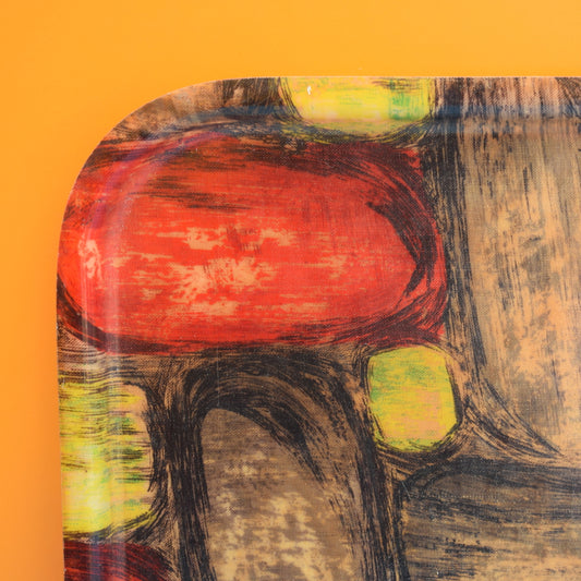 Vintage 1960s Fibreglass Large Tray - Fabric Print by Vintage