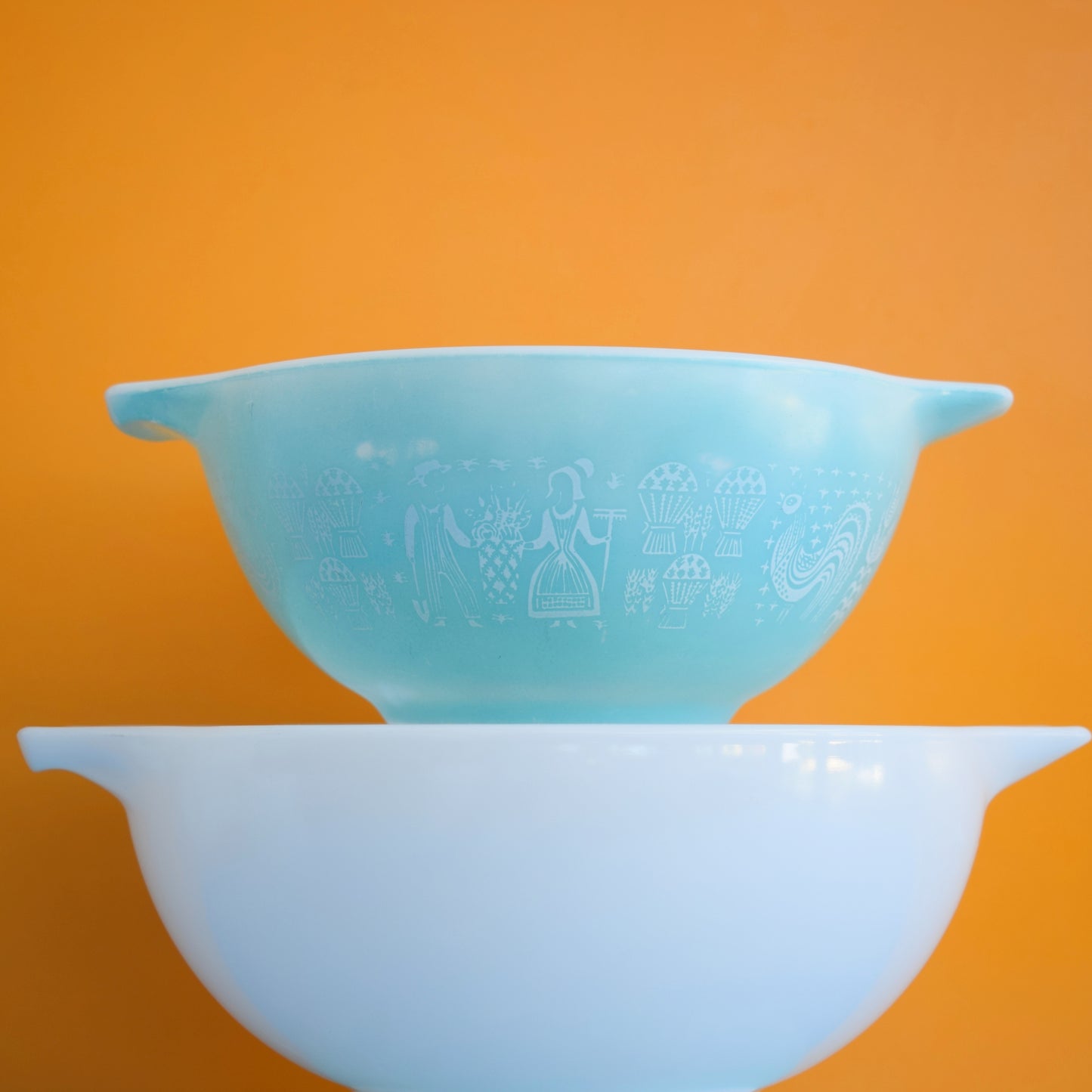 Vintage 1950s Pyrex Glass Bowls - Butterprint