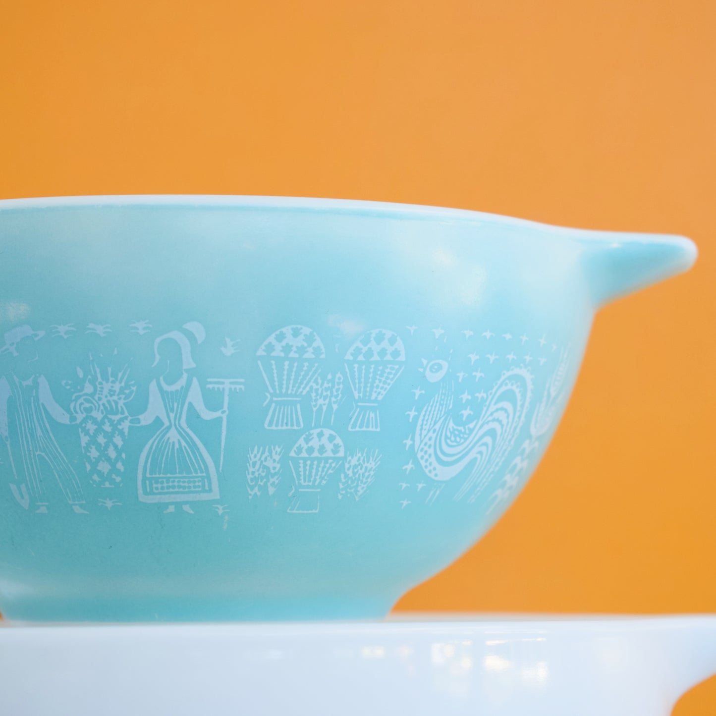 Vintage 1950s Pyrex Glass Bowls - Butterprint