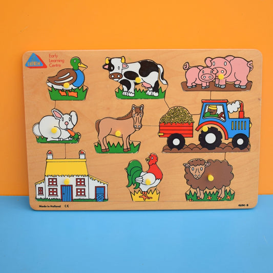 Vintage 1980s Wooden Jigsaw Puzzle - ELC by Pineapple Retro