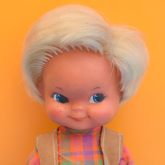 Vintage 1960s Goebel Rubber Doll - Cowboy - Charlot Byj