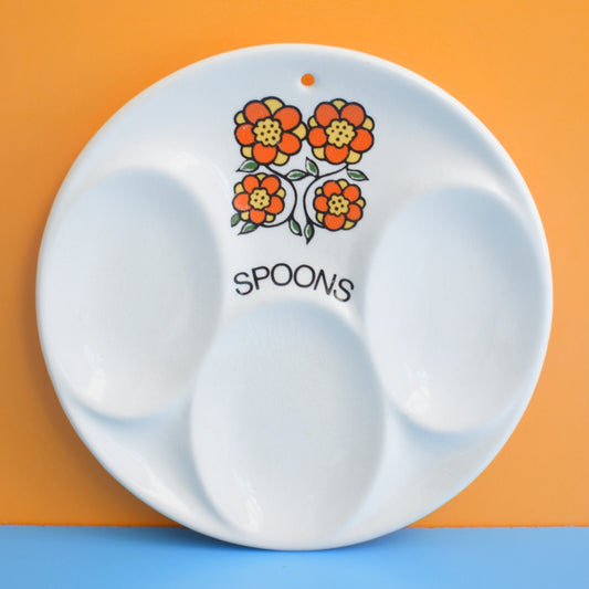 Vintage 1960s Taunton Vale Spoon Rest - Flowers by Vintage