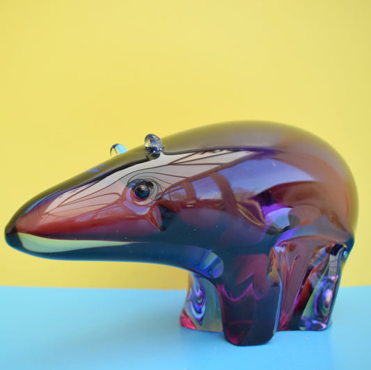 Vintage 1960s Glass Polar Bear - Italian / Scandinavian by Pineapple Retro