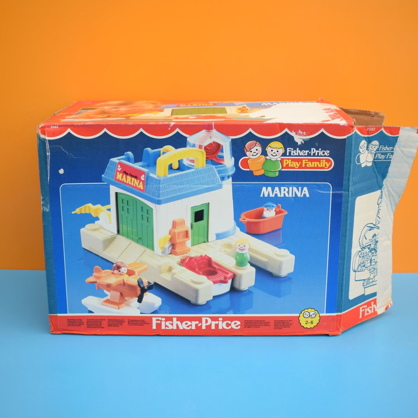 Vintage 1980s Fisher Price - Family Play Marina - Boxed
