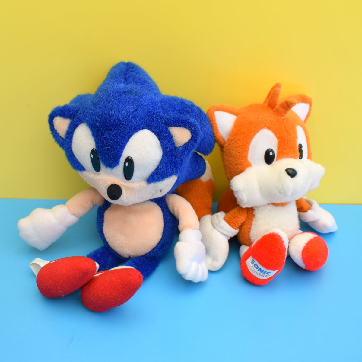 Vintage 1990s Sega Sonic & Tails Toys