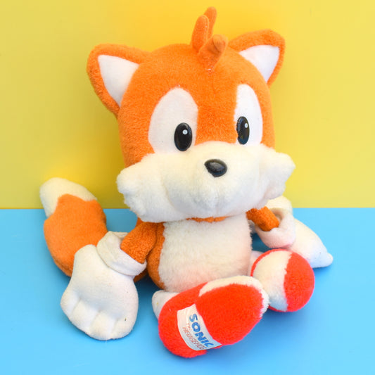Vintage 1990s Sega Sonic & Tails Toys by Pineapple Retro