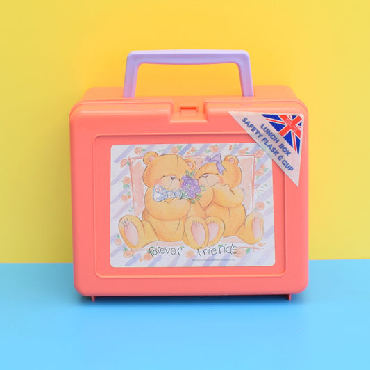 Vintage 1980s Plastic Bluebird Lunchbox - Forever Friends by Pineapple Retro