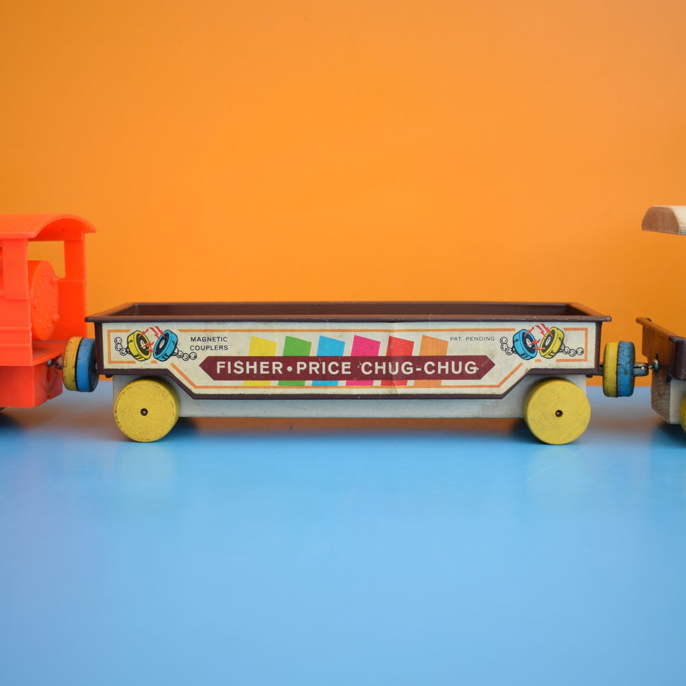Vintage 1960s Fisher Price - Chug Chug Train - Wooden – Pineapple Retro